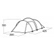 Easy Camp Hemsedal 4 Green Tunnel tent Easy Camp Hemsedal 4 Green Tunnel tent