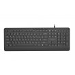Gembird KB-MCH-05-CYRL Slim wired multimedia keyboard, black, RU layout