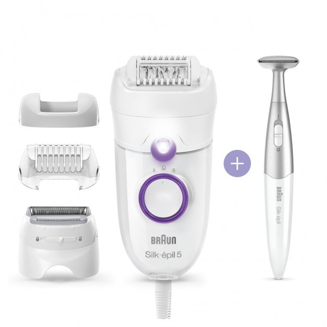 Braun Silk- pil 5 825 Power 28 tweezers White, Purple