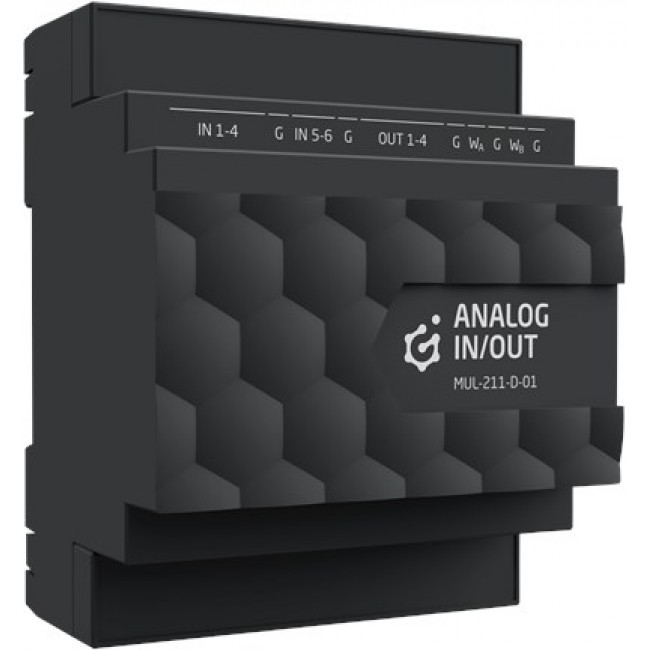 Grenton analog input and output module / supports 1-wire / DIN rail mounting / TF-Bus