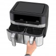 Heinrich s HFR 8214 Double hot air fryer 2 x 4.5 l 9.0 l 1300-2400 W Black - Silver Heinrich s HFR 8214 Double hot air fryer 2 x 4.5 l 9.0 l 1300-2400 W Black - Silver