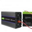 Qoltec Monolith 6000 MS Wave Voltage Converter | 12V to 230V | 3000/6000W | USB