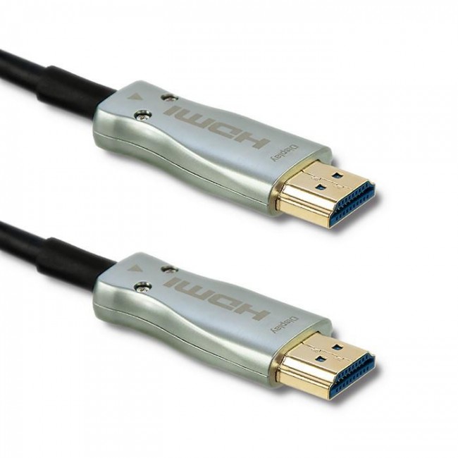Qoltec 50474 HDMI cable 30 m HDMI Type A (Standard) Black, Silver