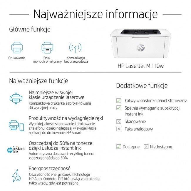 HP LaserJet M110w Printer HP LaserJet M110w Printer