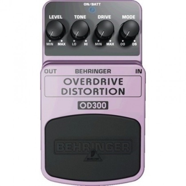 Behringer OD300 effects pedal Purple, Black
