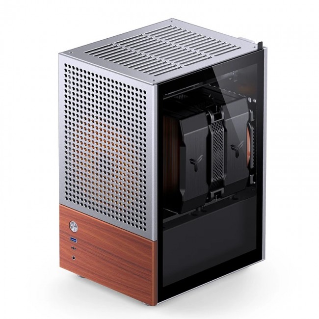 Jonsbo T6 PC Case, Mini-Tower, Mini-ITX, Glass, Wo