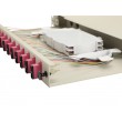 Equip 12-Port Fiber Optic Splice Box, SC Duplex, OM4, 1U, Equipped, Grey