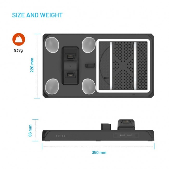 FIXED Multifunctional Station for Xbox Series X and S, black FIXED Multifunctional Station for Xbox Series X and S, black