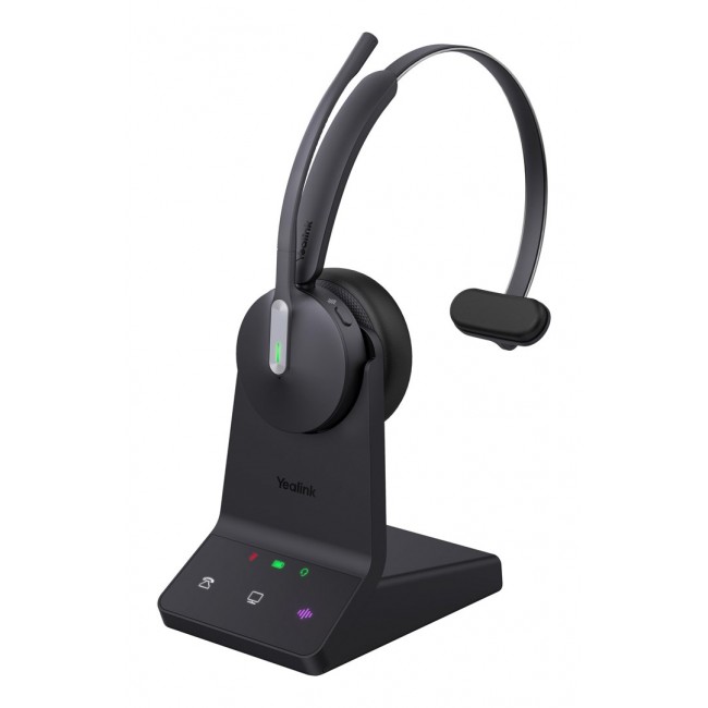 Yealink WH64 Mono UC Headset Wireless Head-band Office/Call center USB Type-C Bluetooth Black