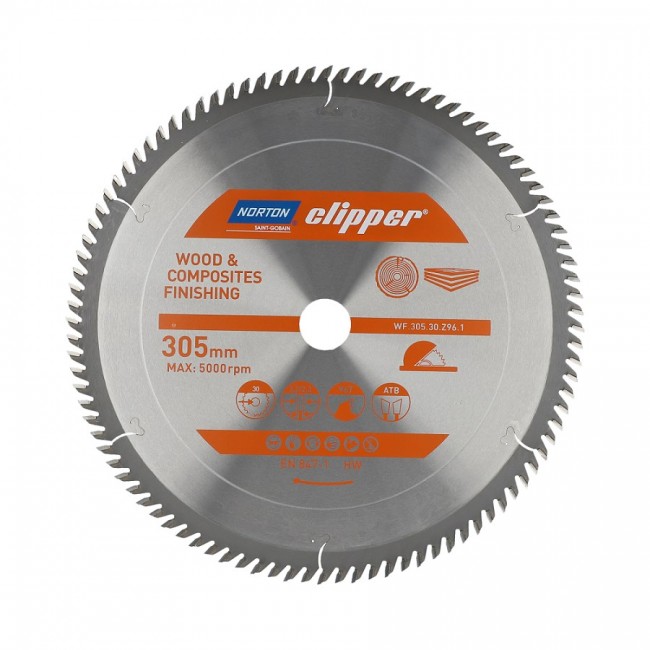 NORTON PI A TARCZOWA 305mm x 30mm x 96z DREWNO I KOMPOZYTY ATB (3,2 / 2,2) NORTON PI A TARCZOWA 305mm x 30mm x 96z DREWNO I KOMPOZYTY ATB (3,2 / 2,2)