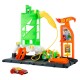 Hot Wheels City Super Recharge Fuel Station with 1:64 Scale Toy Car