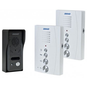 Orno ZSingle-family doorphone set with intercom, hands free, white, ELUVIO INTERCOM OR-DOM-RE-920/W - OR-DOM-RE-920/W