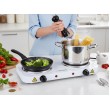 Esperanza EKH010W Adjustable electric cooker, 2 heating fields, white