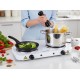 Esperanza EKH010W Adjustable electric cooker, 2 heating fields, white