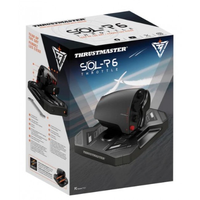 Thrustmaster Sol-R 6 Throttle Black USB Flight Sim Analogue / Digital PC