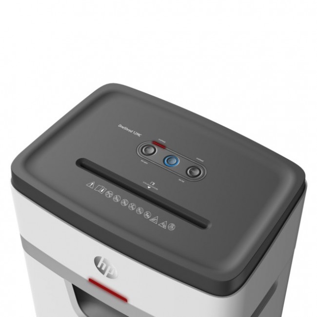 HP OneShred 12MC paper shredder Micro-cut shredding 65 dB 22 cm White HP OneShred 12MC paper shredder Micro-cut shredding 65 dB 22 cm White