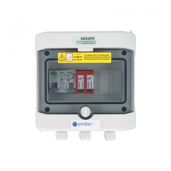 Switchgear attached AC hermetic IP65 EMITTER with AC Dehn type 2 surge protective device, 16A 1-F, RCD type A 40A/300mA