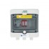 Switchgear attached AC hermetic IP65 EMITTER with AC Dehn type 2 surge protective device, 16A 1-F, RCD type A 40A/300mA