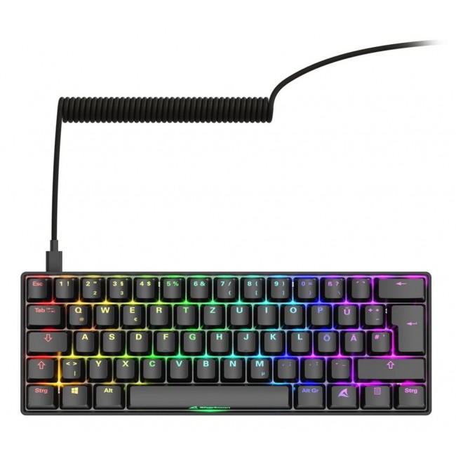 Sharkoon 100065629 keyboard Home USB QWERTZ German Black Sharkoon 100065629 keyboard Home USB QWERTZ German Black