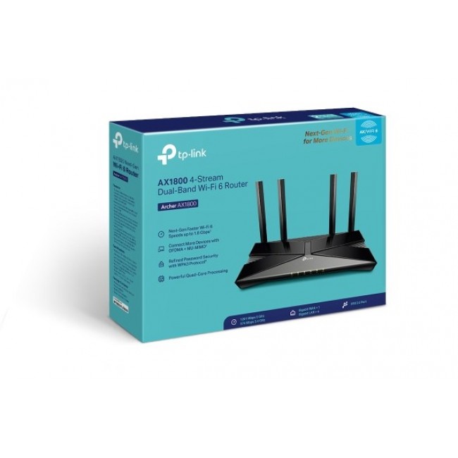 Router WRL 1800MBPS/ARCHER AX1800 TP-LINK Router WRL 1800MBPS/ARCHER AX1800 TP-LINK