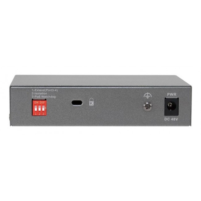 LevelOne 5-Port Gigabit PoE Switch, 802.3af/at/bt PoE, 4 PoE Outputs, 60W Power Budget, Long-Range PoE with Watchdog