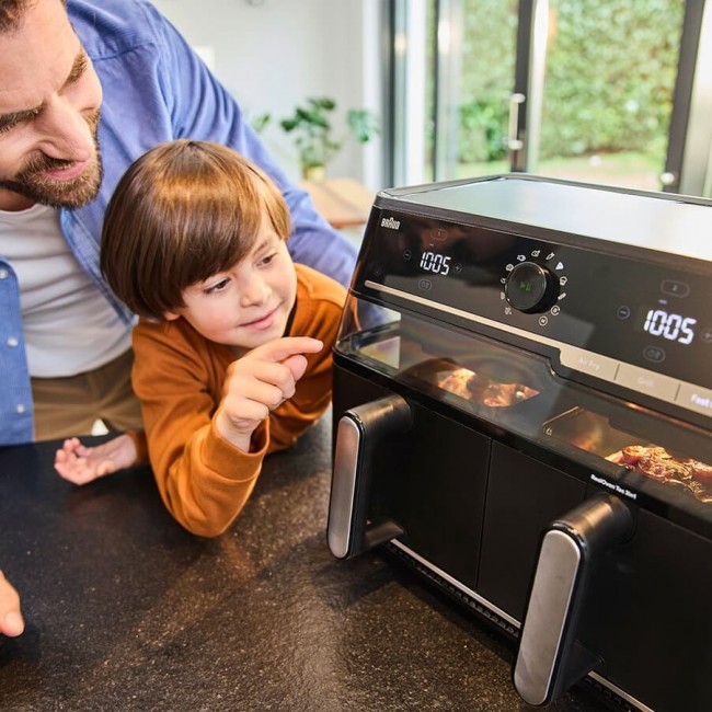 Braun TwinCook 5 Double 10 L Stand-alone 2800 W Hot air fryer Black Braun TwinCook 5 Double 10 L Stand-alone 2800 W Hot air fryer Black