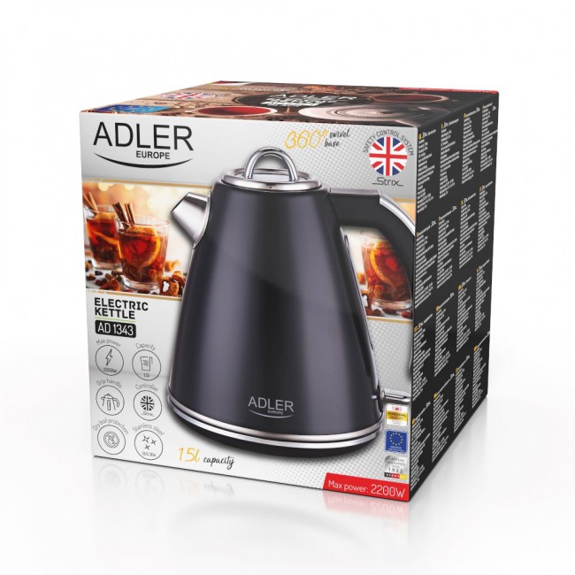 Electric kettle ADLER AD 1343 black