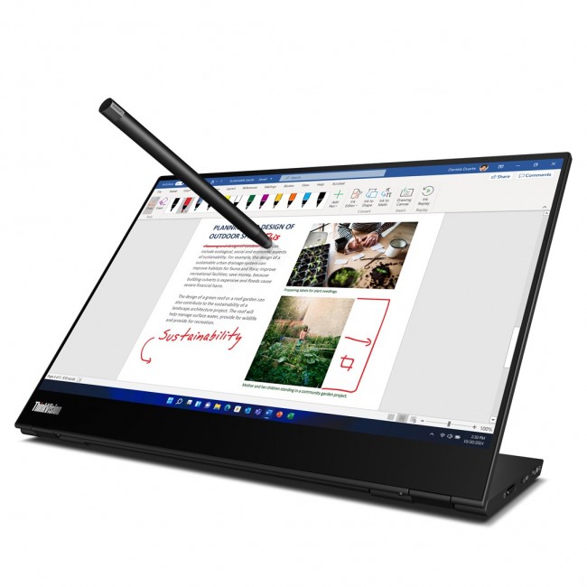 Lenovo ThinkVision M14t LED display 35.6 cm (14 Lenovo ThinkVision M14t LED display 35.6 cm (14