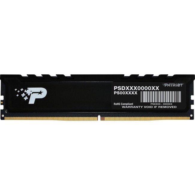 Patriot Memory Signature Premium PSP516G560081H1 memory module 16 GB 1 x 16 GB DDR5 4800 MHz Patriot Memory Signature Premium PSP516G560081H1 memory module 16 GB 1 x 16 GB DDR5 4800 MHz