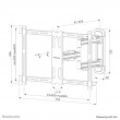 Neomounts WL40S-850BL16 TV mount wall 40-70