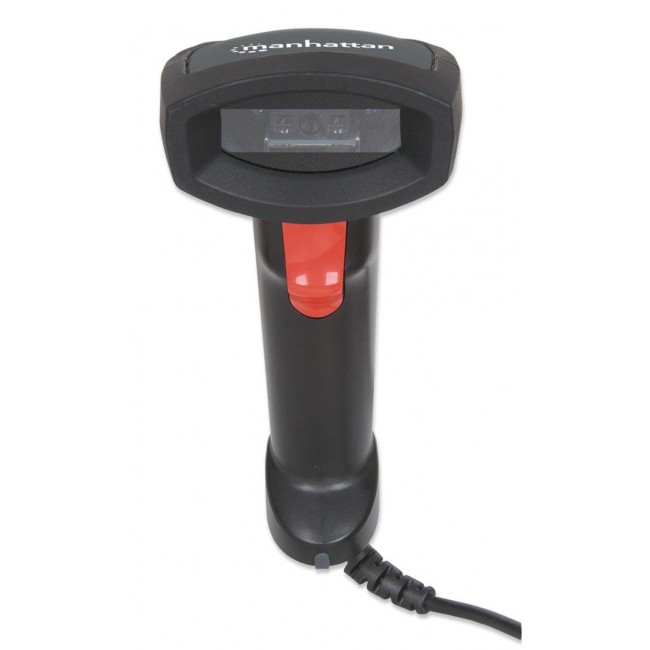 Manhattan Linear CCD Handheld Barcode Scanner, USB, 500mm Scan Depth, IP54 rating, Cable length 1.5m, Max Ambient Light 100,000 lux (sunlight), Black, Three Year Warranty