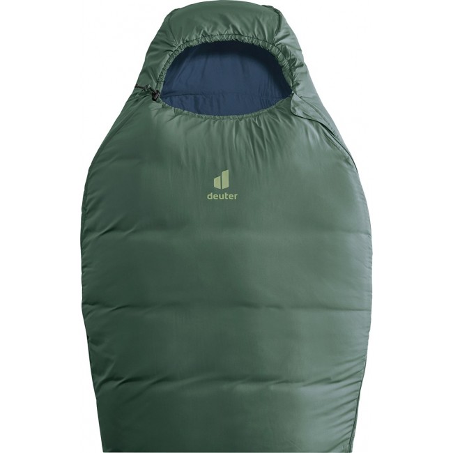 Deuter Orbit SL +5C/41F Adult Mummy sleeping bag Fabric, Polyethersulfone (PES), Ripstop Green