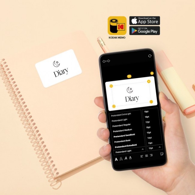 Kodak MemoShot Era MS100 68.58 x 45.72 mm Black, Yellow