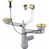 Siphon for 1.5- and 2-bowl granite sink - Space-Saver
