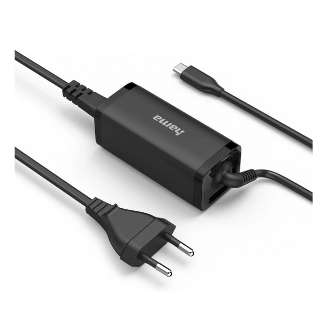 Hama 00200023 power adapter/inverter Indoor 65 W Black