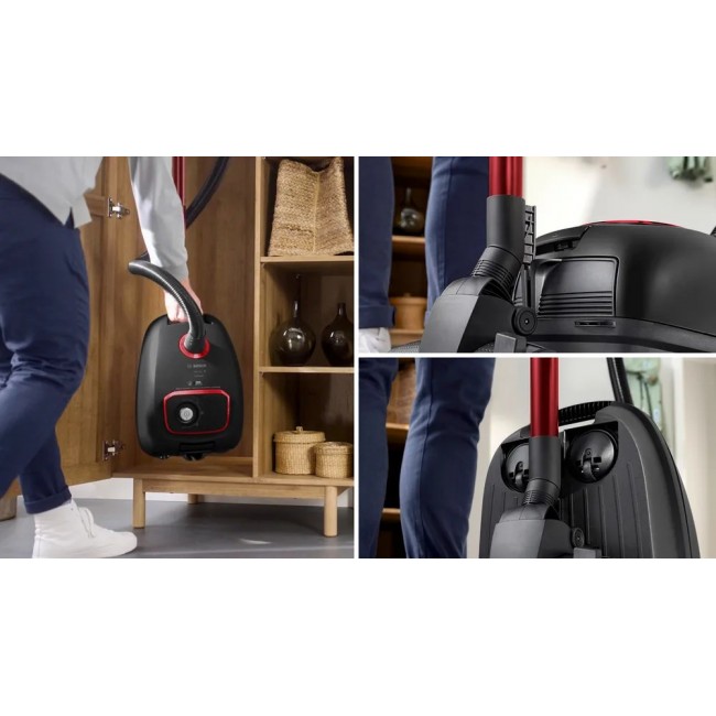 Bosch Serie 4 BGB41POW1 850 W black bagged vacuum cleaner