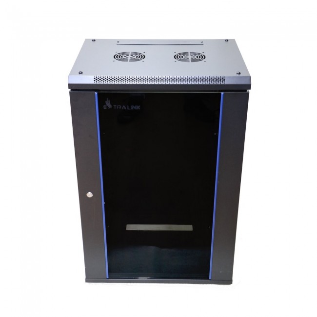 Extralink Rackmount cabinet 18U 600x600 Black wall mounted Extralink Rackmount cabinet 18U 600x600 Black wall mounted