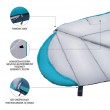 NILS Camp sleeping bag NC2012 grey-blue