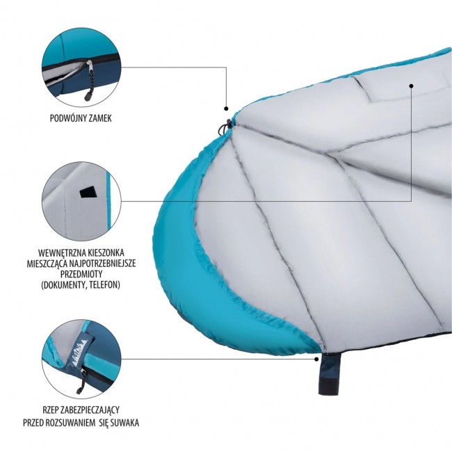 NILS Camp sleeping bag NC2012 grey-blue