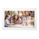 Denver PFF-1515W digital photo frame White 39.6 cm (15.6