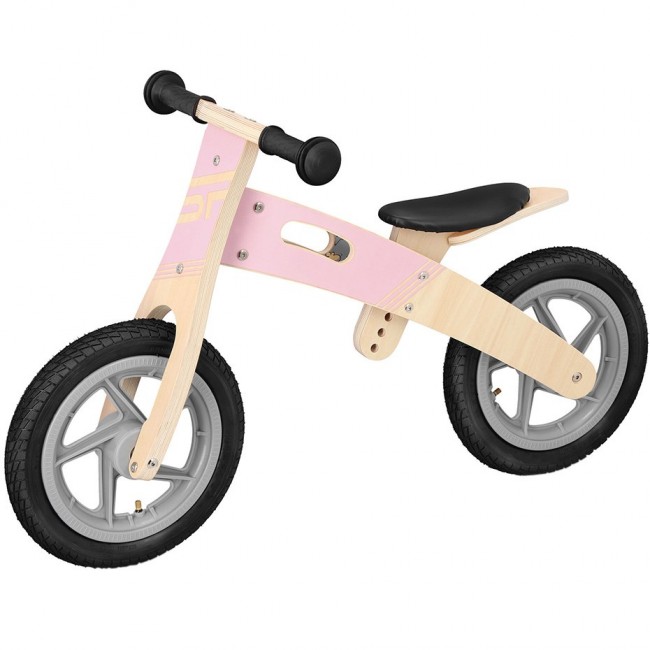 Spokey Woo Ride Duo 940904 - Running bike, grey-pink Spokey Woo Ride Duo 940904 - Running bike, grey-pink