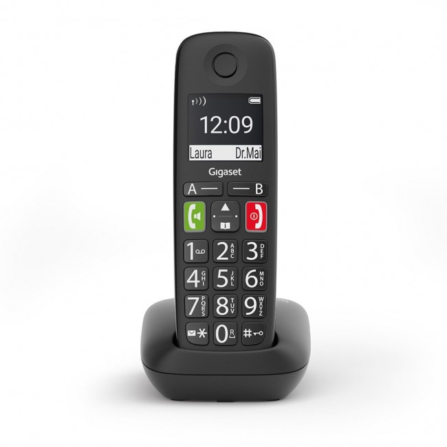 Gigaset E290A Analog/DECT telephone Caller ID Black