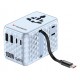 Verbatim Charge 'n' Travel 100W Universal Travel Adapter with retractable cable Blue