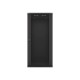 Lanberg wall-mounted installation rack cabinet 19'' 27U 600x600mm black (glass door)