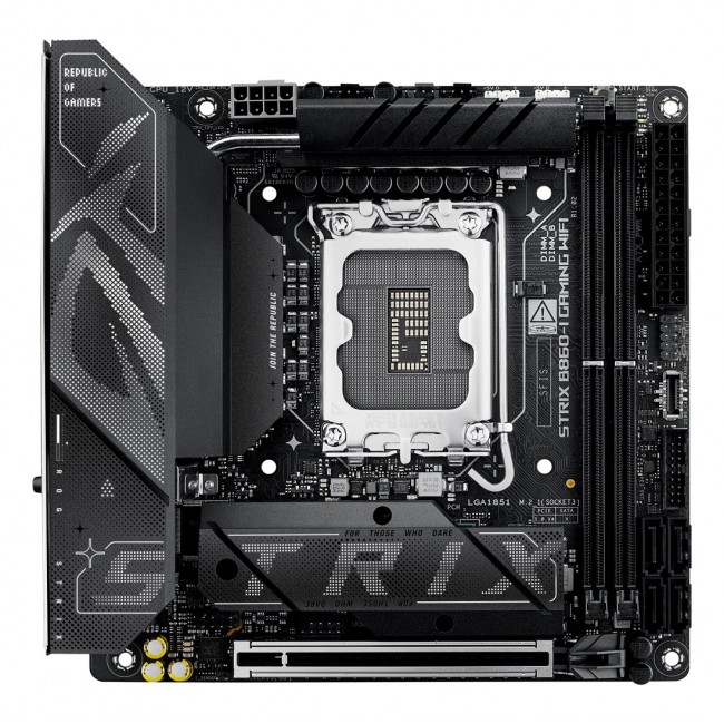ASUS ROG STRIX B860-I GAMING WIFI Intel B860 LGA 1851 (Socket V1) mini ITX ASUS ROG STRIX B860-I GAMING WIFI Intel B860 LGA 1851 (Socket V1) mini ITX