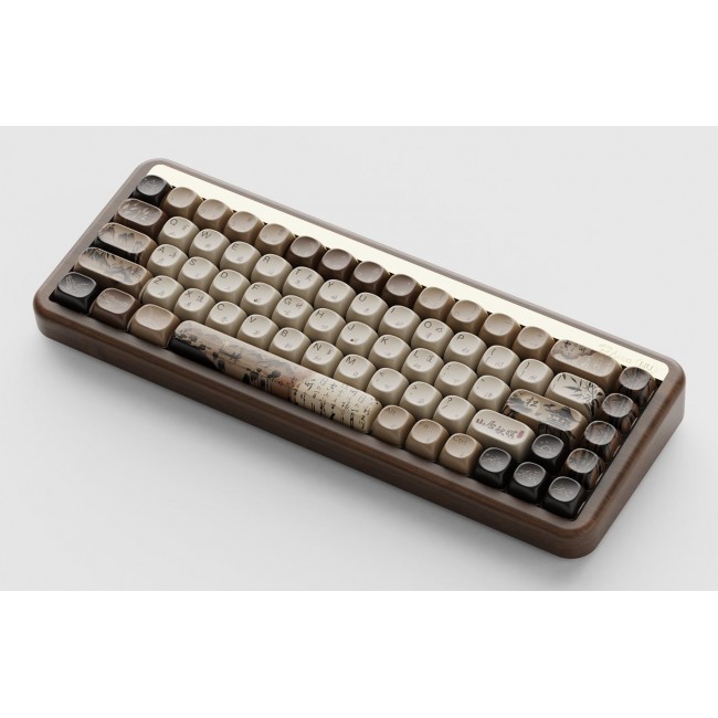 Akko MU01 Mountain Seclusion keyboard Gaming USB + RF Wireless + Bluetooth QWERTY US English Wood Akko MU01 Mountain Seclusion keyboard Gaming USB + RF Wireless + Bluetooth QWERTY US English Wood