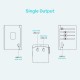 Power charger - Unitek 65W Universal Travel Adapter (P1122ABK01) | 1xUSB-A 3xUSB-C 1xAC