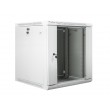 Lanberg wall-mounted installation rack cabinet 19'' 12U 600x600mm gray (glass door)
