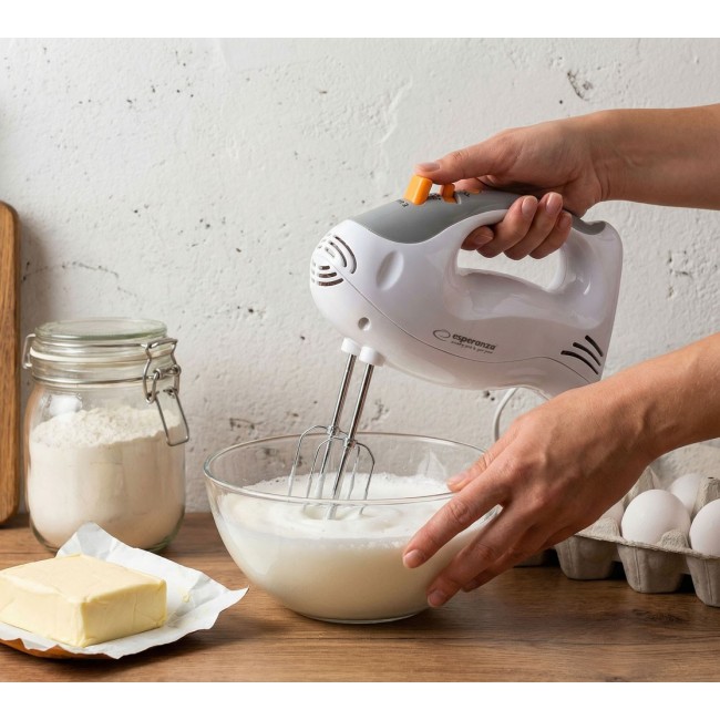 Esperanza EKM009 Hand mixer Gray, White 250 W Esperanza EKM009 Hand mixer Gray, White 250 W