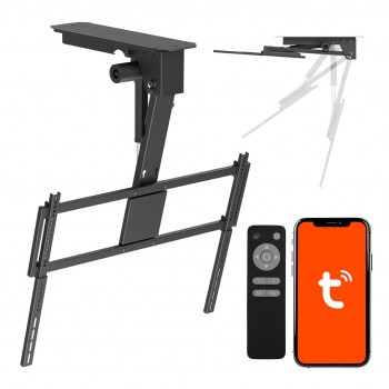 Maclean Electric TV Mount, Ceiling-Mounted, Tuya Compatible, Max. VESA 800x400, for 43-86